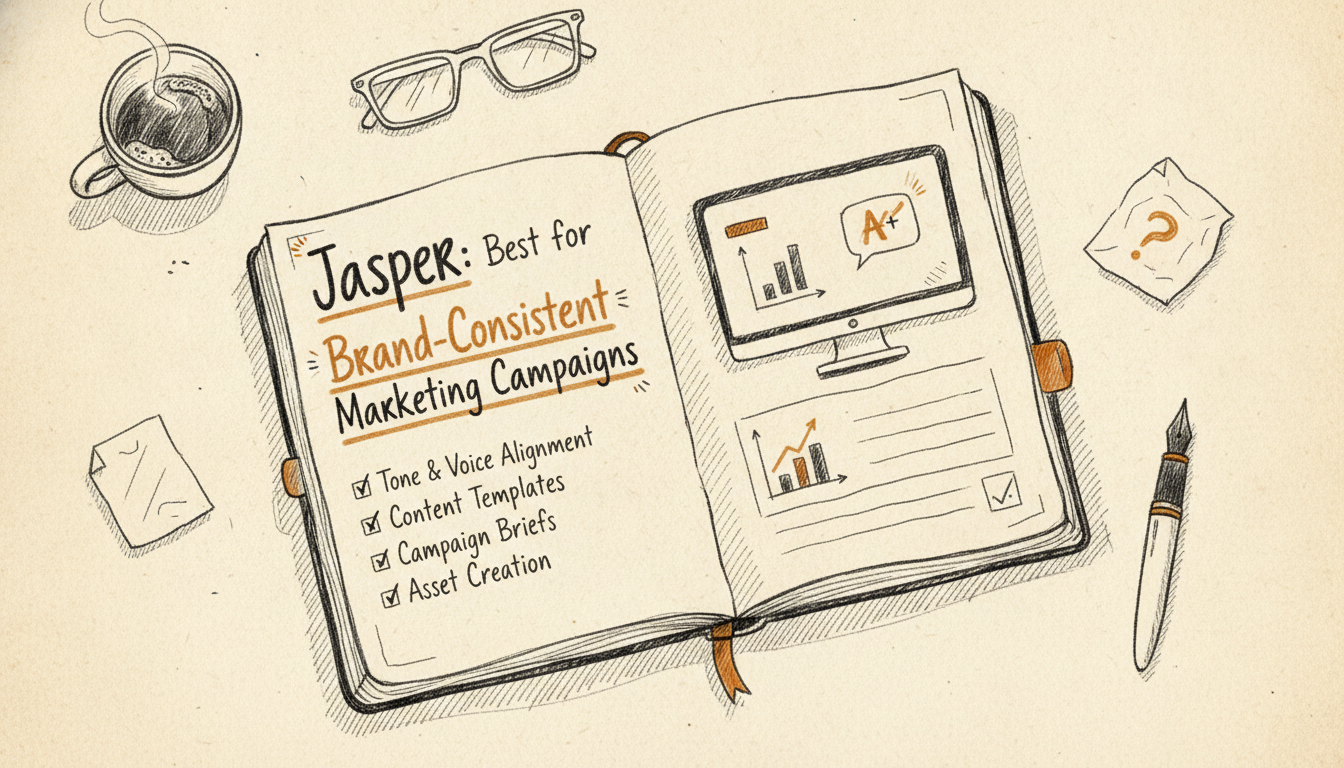 Illustration for Jasper: Best for Brand-Consistent Marketing Campaigns