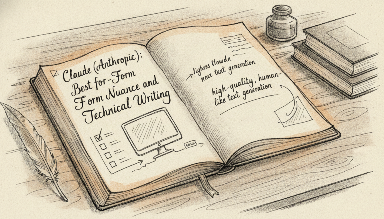 Illustration for Claude (Anthropic): Best for Long-Form Nuance and Technical Writing