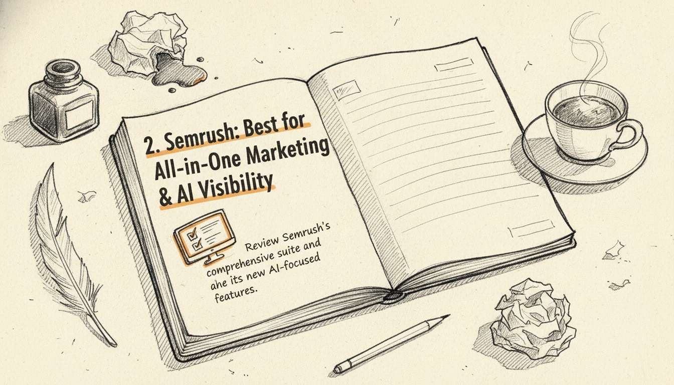 Illustration for 2. Semrush: Best for All-in-One Marketing & AI Visibility